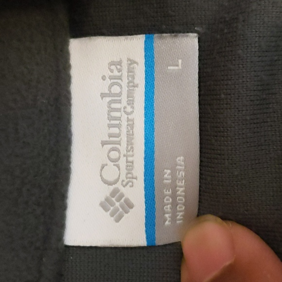 Columbia| Grey Mock Neck Sweater Zippered Neck Polyester - Picture 10 of 16